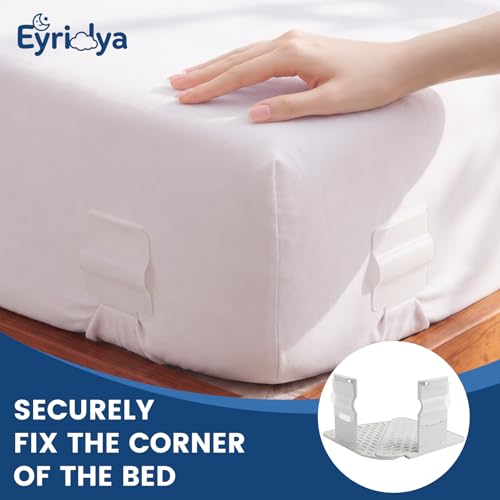 Sheet Holders – 4 Pack Bed Sheet Holders for Corners, Sheet Fasteners for Keeping Sheets from Slipping, Fitted Sheet Holder for Mattress (Beige) | Sheet Holders - Sleep Soundly Without Worrying About Lifted Sheets.