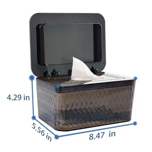 Wipes Dispenser Seal-Designed Wipe Dispenser Holder Wipes Case Box for Bathroom Keep Wipes Fresh, Dust-Proof & Non-Slip