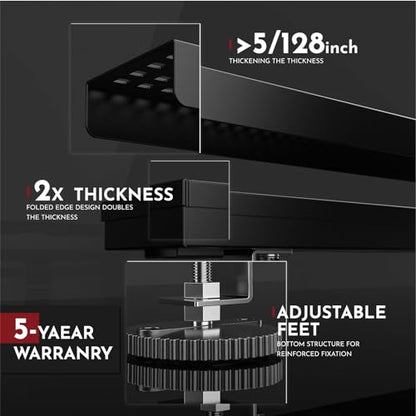 12 Inch Linear Shower Drain Rectangular Floor Drain with Accessories Square Hole Pattern Cover Grate Removable SUS304 Stainless Steel CUPC Certified Matte Black