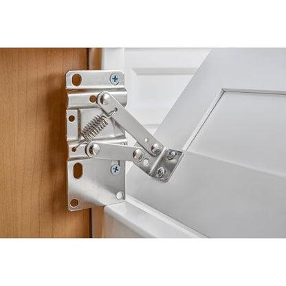 Rev-A-Shelf 31" Slim Tip-Out Sink Tray for Kitchen and Bathroom Base Cabinets, Stainless Steel Sponge Holder, Min Opening Width of 33.25", Silver, 6541-31-52