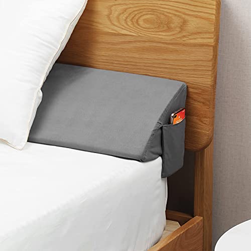 Cal King Wedge Pillow Headboard/Bed Wedge Pillow f... (Gray | Foam)