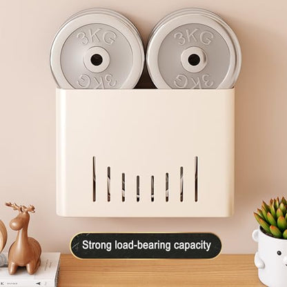 Wall Mounted Metal wall mounts,WiFi Box Hider,White | Wifi router shelf wall mount Suitable for projectors, set-top boxes, routers, gaming devices, etc., (11.8x2.5x7.8in)