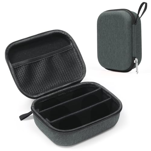 Bukere Travel Sunglasses Organizer Glasses Case, 3 Adjustable Slot for Multiple Eyeglasses, Hard Eyewear Box for Men Women