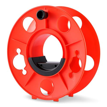 Amazon Basics Extension Cord Reel, 150-foot Capacity for 16/3 SJT Cord, Impact-Resistant, Orange