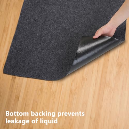 Under The Sink Mat,Cabinet Mat – Absorbent/Waterproof – Protects Cabinets, Premium Shelf Liner, Contains Liquids,Washable(24in x 36in)