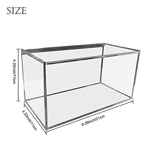 Face Mask Dispenser with Hinged Lid, Countertop Acrylic Mask Storage Box Holder Transparent Dust-Proof Mask Storage Case Container for Home Office Car, Clear