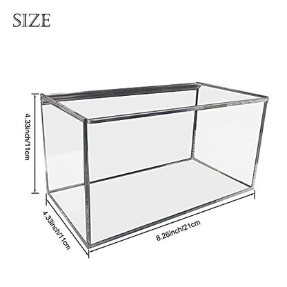 Face Mask Dispenser with Hinged Lid, Countertop Acrylic Mask Storage Box Holder Transparent Dust-Proof Mask Storage Case Container for Home Office Car, Clear