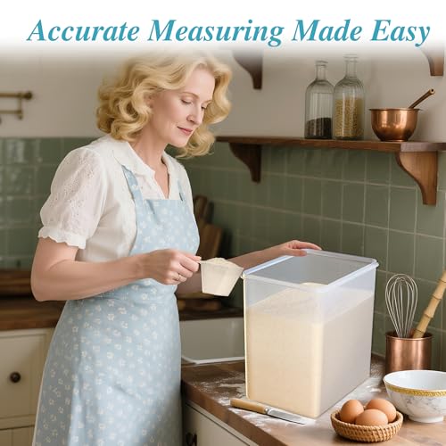 Vtopmart 9.5L Flour Sugar Storage Containers, 2 Pack, Each Fits 12.5 lb