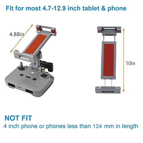 Hanatora RC-N3 N2 N1 N1C Remote Controller 4.7-13 Inch Tablet Holder Mount for DJI Flip,Neo,Air 3S/3/2S/2,Mavic 3 Classic,Mini 4K/5/4 Pro/3/2/2 SE Drone,Extended Control Phone Clip with Lanyard