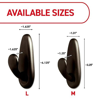 Command Forever Classic Large Metal Hooks, Damage Free Decorating, 2 Hooks | Adhesvie Metal Hooks For Damage Free Hanging, Good For Dorm Rooms, Rentals And Apartments, Removes Cleanly