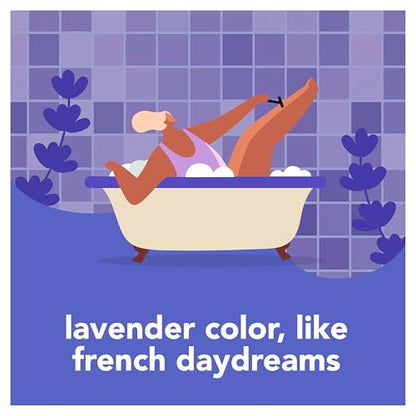 joy lavender razor for women, shave kit with 1 handle + 3 razor blade refills, includes shower holder