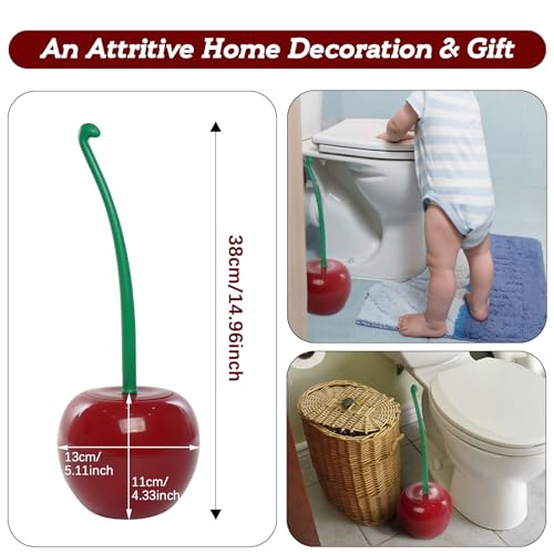 Creative Toilet Brush with Holder Bowl&Long Handle...