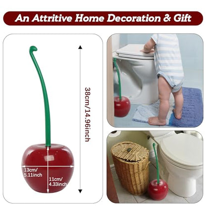 Creative Toilet Brush with Holder Bowl&Long Handle...