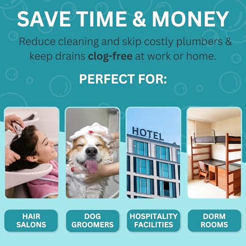 25 Pack Disposable Shower Drain Hair Catcher Mesh Stickers - Peel & Stick Drain Strainers to Prevent Clogs, Strong Waterproof Adhesive, Mess-Free Disposable Drain Covers for Shower, 6 inch, Square