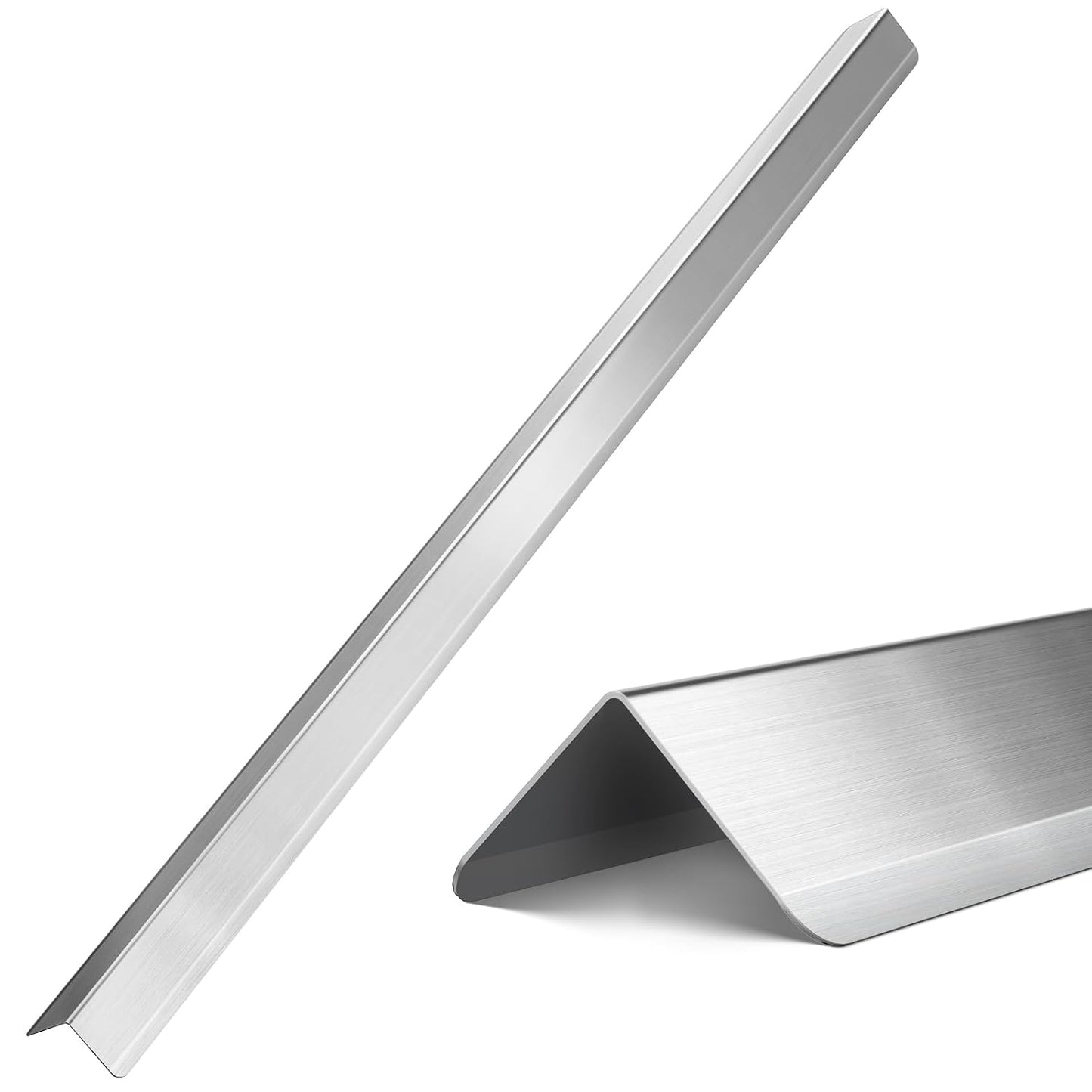 Zipcase Stainless Steel Wall Corner Guard, 10 Pack, 2 x 2 x 48 inch | with 90-Degree Angle for Wall Protection and Decoration