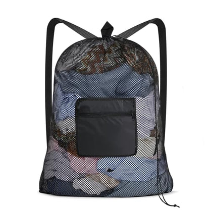 Mesh Laundry Bags 36 x 28 Inch Extra Large Travel... (Black | Polyester)