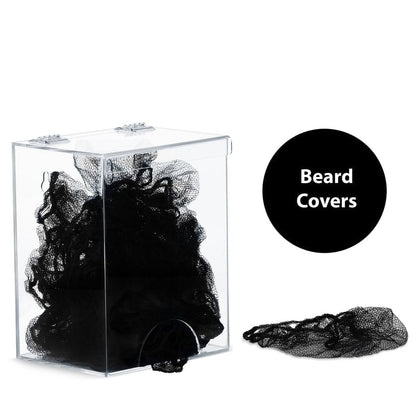 Inevibe Hairnet Dispenser & Glove Holder, Universal Storage for Bulk Items | Acrylic Organizer for Beard Covers, Safety Glasses, Face Masks, Shoe Covers, Earplugs for Medical, Restaurant, Home Use
