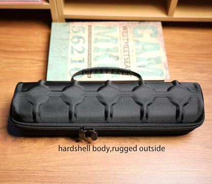 5 slots Hard watch travel case carry box display and Organizer, with flexible anti-move pillow fit small and large watches
