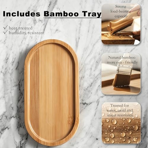Dish Soap Dispenser for Kitchen, Hand Glass Soap Dispenser Set with Pump, Tray, Funnel for Bathroom, Shower, Laundry, Liquid, Lotion (Gold 2 Pack 18 Oz Clear Bottles with 12 Stickers)