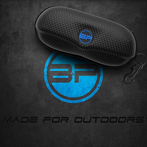 Sunglasses Case Semi Hard EVA Shell with Metal Hanging Hook Belt Clip Sun Glasses Storage