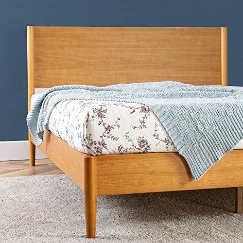 Zinus Allen Mid Century Wood Platform Bed Frame, Queen