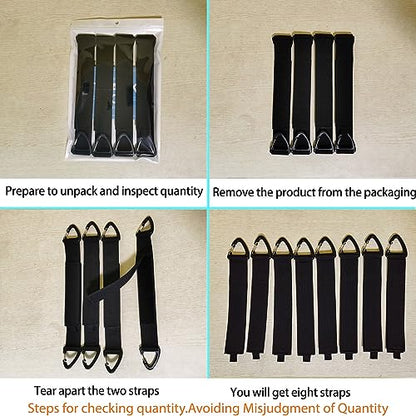 ZTSXLLIM Extension Cord Organizer Garage Organization with Carabiner 8 Pack | 16-Inch straps, Holds Up to 50 lbs, Hose holder, Carabiner Clip, Heavy Duty, For House, For Yard, For Storage, For Workshop