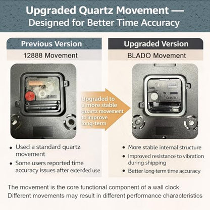 UMEXUS Outdoor Clocks for Patio Waterproof with Thermometer Combo, Brown | 13-in Weatherproof Wall Clock, UV Resistant, Silent, Battery Operated, Easy to Read for Patio Pool Garden Lanai Fence Porch