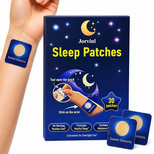 Sleep Patches for Adults, Nighttime Wellness Patches, Easy-to-Use Bedtime Routine Patch for Women & Men, Relaxation Support Patches for Travel, Work & Daily Night Use, 30 Patches