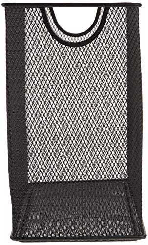 U Brands Desktop Hanging File Organizer, Metal, Black, Letter Size