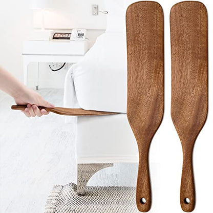 NiHome Teak Wood Mattress Lifter & Bed Sheet Tucker, Bed Making Tool, 2PCS | Durable Unbreakable Grip, Smooth Surface Protects Sheets, Relieves Bending & Back Pain, Ideal for Seniors, Women & Arthritis