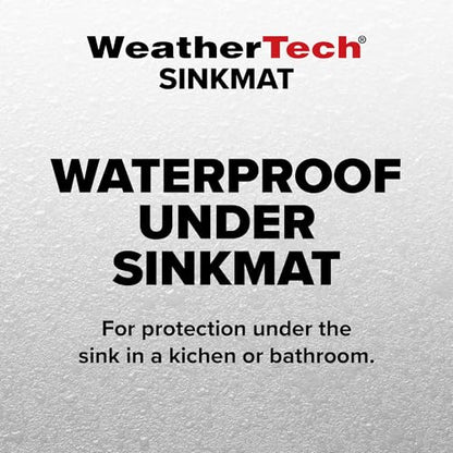 WeatherTech SinkMat – Waterproof Under Sink Liner Mat for Kitchen Bathroom – 34” x 22” Inches - Durable, Flexible Tray – Home undersink Organizer Must Haves, Tan