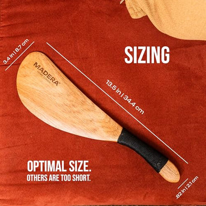 Bed Sheet Tucker Mattress Lifter Tool for Changing Sheets - Sturdy Acacia Wood Paddle Lifting Wedge Protects Back and Reduces Straining, Works with Fitted or Flat Sheets, Comforters, Blankets