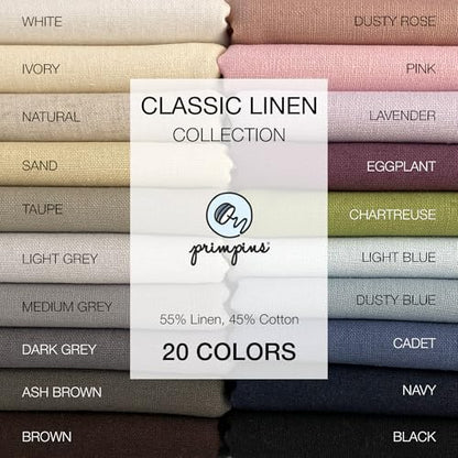 Duvet Clips Pin Fasteners - Classic Linen - Natural, Set of 4 | 20 Colors Available, Keeps Comforter from Shifting in Cover, Holds Duvet in Place