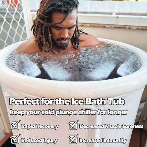 Extra Large Ice Block Mold for Ice Bath,4 Pack 9.4Lbs | Ice Cubes for Cold Plunge or Coolers,Reusable Silicone Ice Mold for Water Chiller,Big Ice Tray,Cold Plunge Accessories