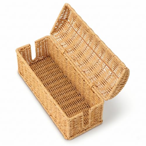Rattan Cable Management Box, Ventilated Cord Hider with Flip Lid | Hand Woven Craft, Ventilated Heat Dissipation, Easy Access Protective Curved Flip Lid, Boho Woven Decor for Home and Office
