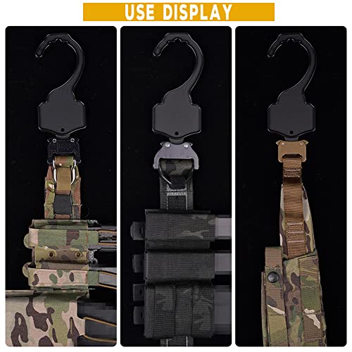 Tactical Belt Hanger Hook for Belts Insert Hunting Military Combat Belt Hooks Accessories (2pcs)