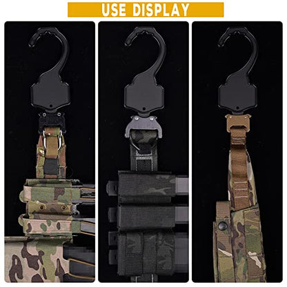 Tactical Belt Hanger Hook for Belts Insert Hunting Military Combat Belt Hooks Accessories (2pcs)