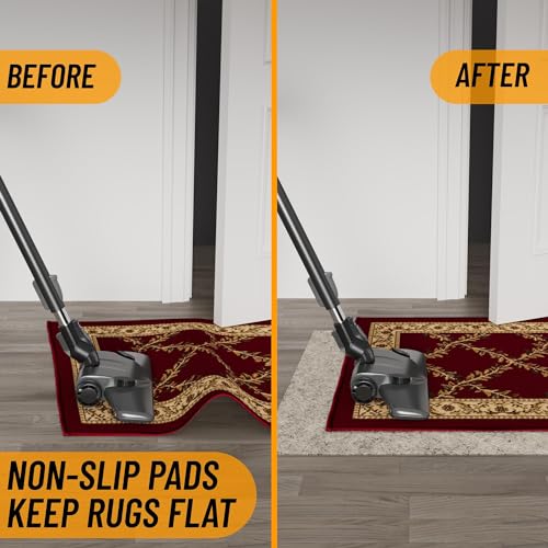 Ottomanson Non Slip Rug Pad Grip 3x16 1/8 Thick, Protection for Any Flooring Surface, Keep Your Runner Rug and Area Rugs in Place, 2'7" x 16', Beige