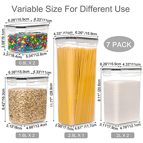 PANTRYSTAR Airtight Food Storage Containers with Lids, 7 PCS