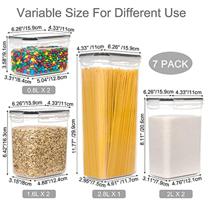 PANTRYSTAR Airtight Food Storage Containers with Lids, 7 PCS