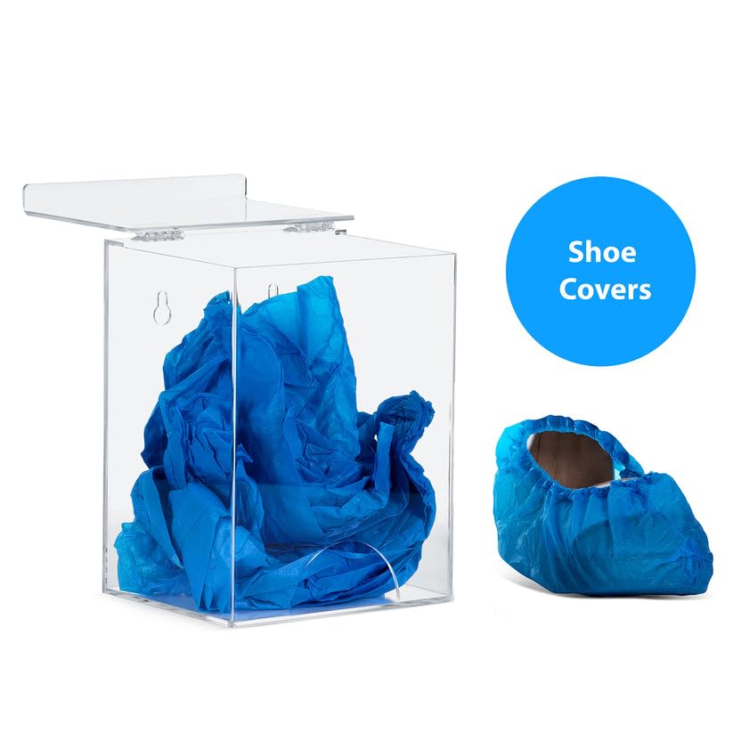 Inevibe Hairnet Dispenser & Glove Holder, Universal Storage for Bulk Items | Acrylic Organizer for Beard Covers, Safety Glasses, Face Masks, Shoe Covers, Earplugs for Medical, Restaurant, Home Use