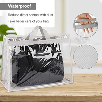3PCS Purse Storage Bag Organization Purse Dust Bag Organizer Clear Plastic Lightweight Protective Waterproof Handbag Protector