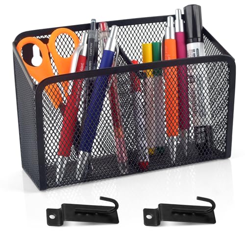 Wall Hanging Pencil Holder With Slatwall J Hooks Slatwall Pencil Cup Wall Mounted Pen Holder Wall Marker Holder Metal Pencil Holder For Paintbrushes Pegboard Classroom Home