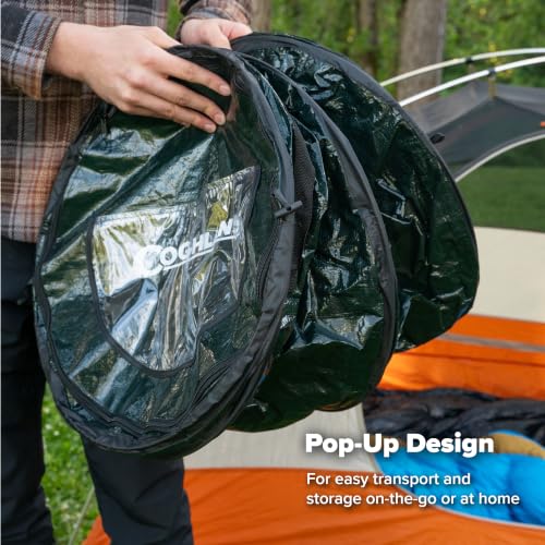 Coghlan's Pop-Up Lightweight Trash & Recycle Can – Collapsible Dual-Purpose Bin for Camping, RV, and Travel – Durable, Compact, and Easy to Store – 29.5 Gallon