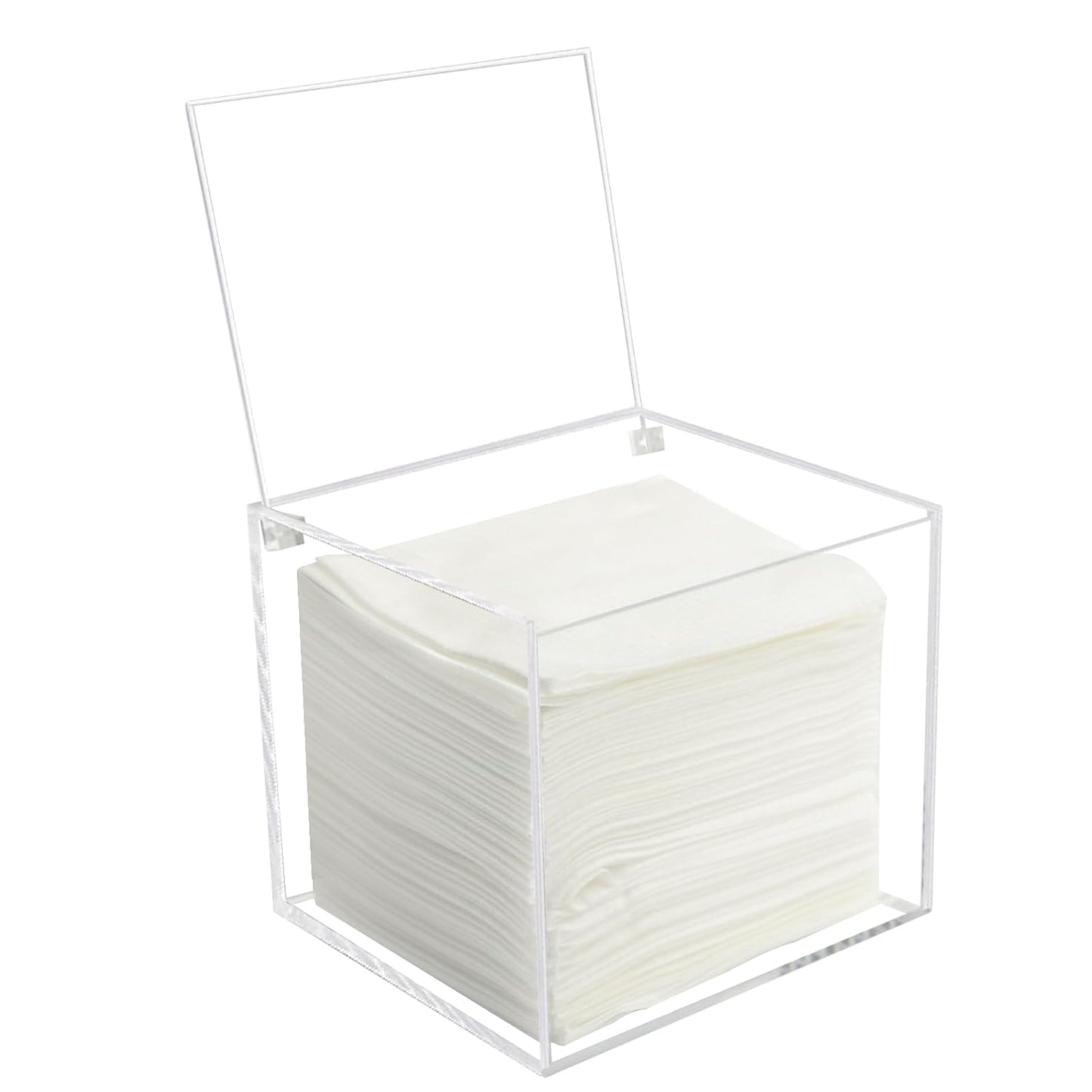 Disposable Face Towel Holder Storage Box Acrylic Facial Towels Container