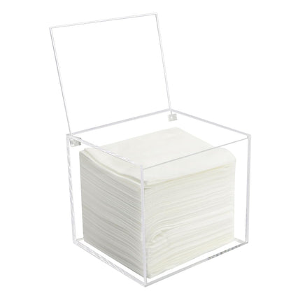 Disposable Face Towel Holder Storage Box Acrylic Facial Towels Container