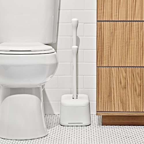 OXO Good Grips Toilet Brush & Plunger Set - White