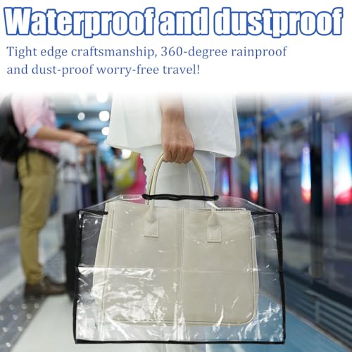 Rain Slicker for Handbags EVA Handbag Cover Purse Tote Protector Handbag Bag Protective Cover (Rectangle)