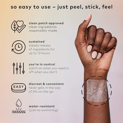 The Good Patch Slumber Sleep Patch (16 Total Patches) | Melatonin-Free Patch with L-Theanine, Magnesium and Tart Cherry for Bedtime, Relaxation, Overnight Wind Down and Rest