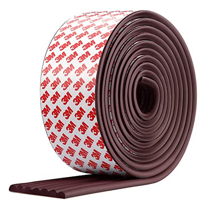 Upgraded Baby Proofing Edge Corner Protector, 16.4ft Edge Guards Padding with 3M Adhesive, Extra-Wide Soft Rubber Foam Padding, Furniture,Sharp Edge Safety Corner Edge Bumper Guard- Brown